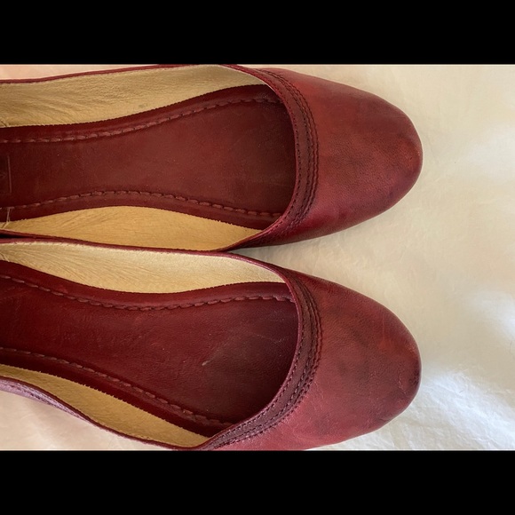 Frye Carson Flat Burnt Red size 8 - Picture 2 of 9